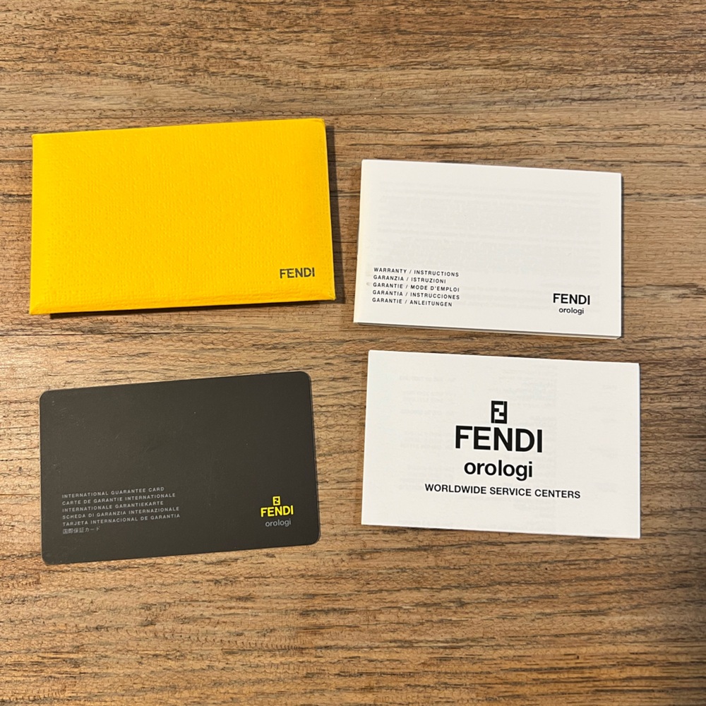 Fendi Watch Booklet